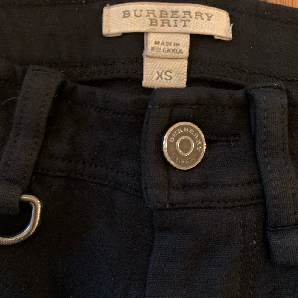 Burberry Brit Black Knit Cropped Pants